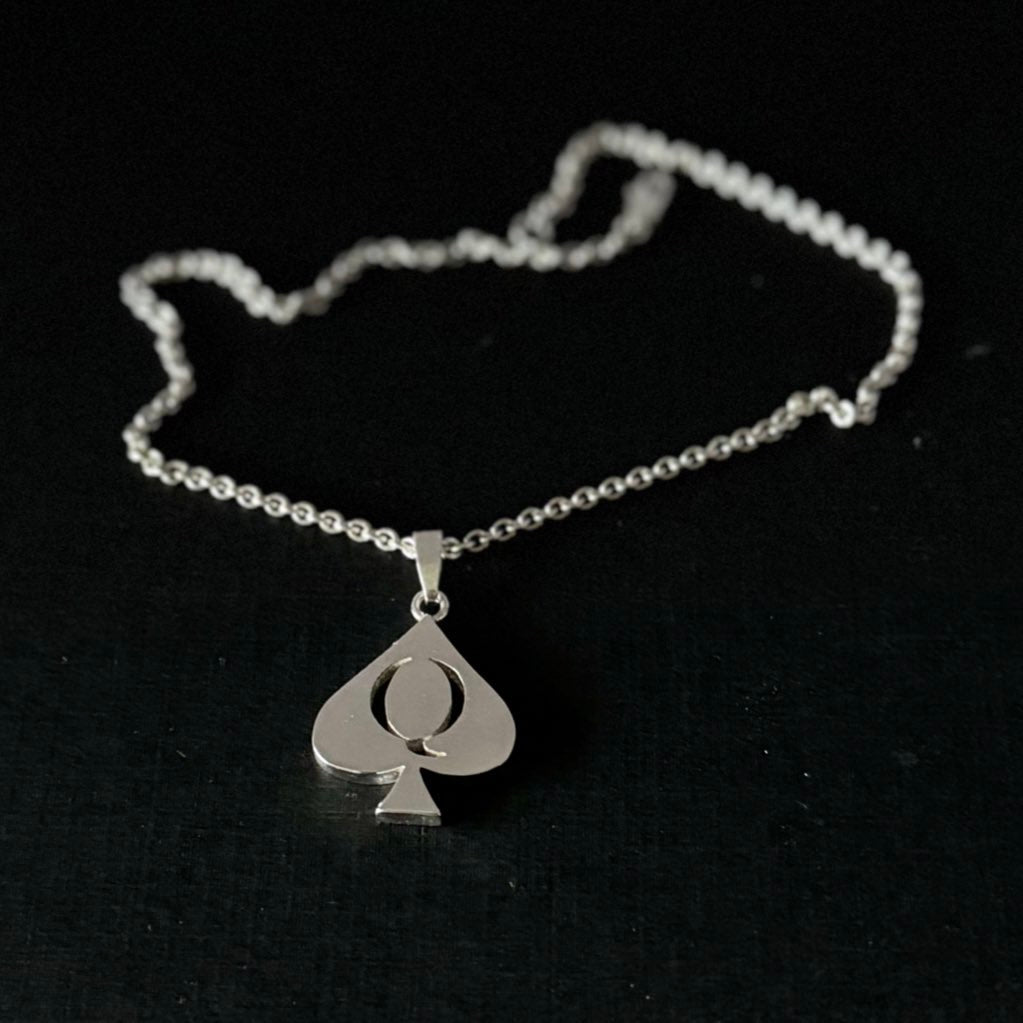 Queen of Spades pendant