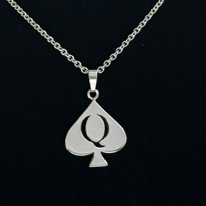 Queen of Spades pendant