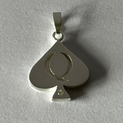 Queen of Spades pendant