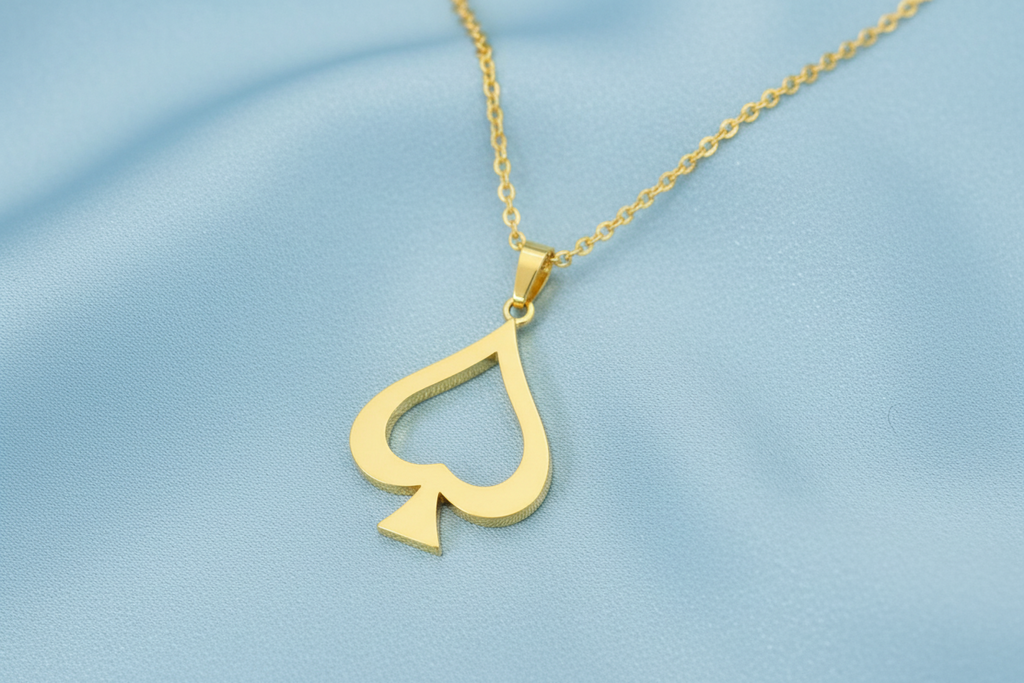 Open Spades GOLD pendant
