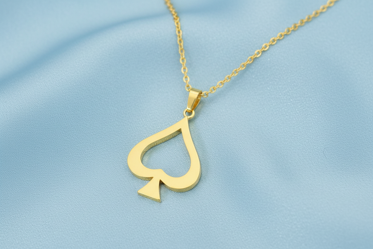 Open Spades GOLD pendant