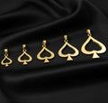 Open Spades GOLD pendant