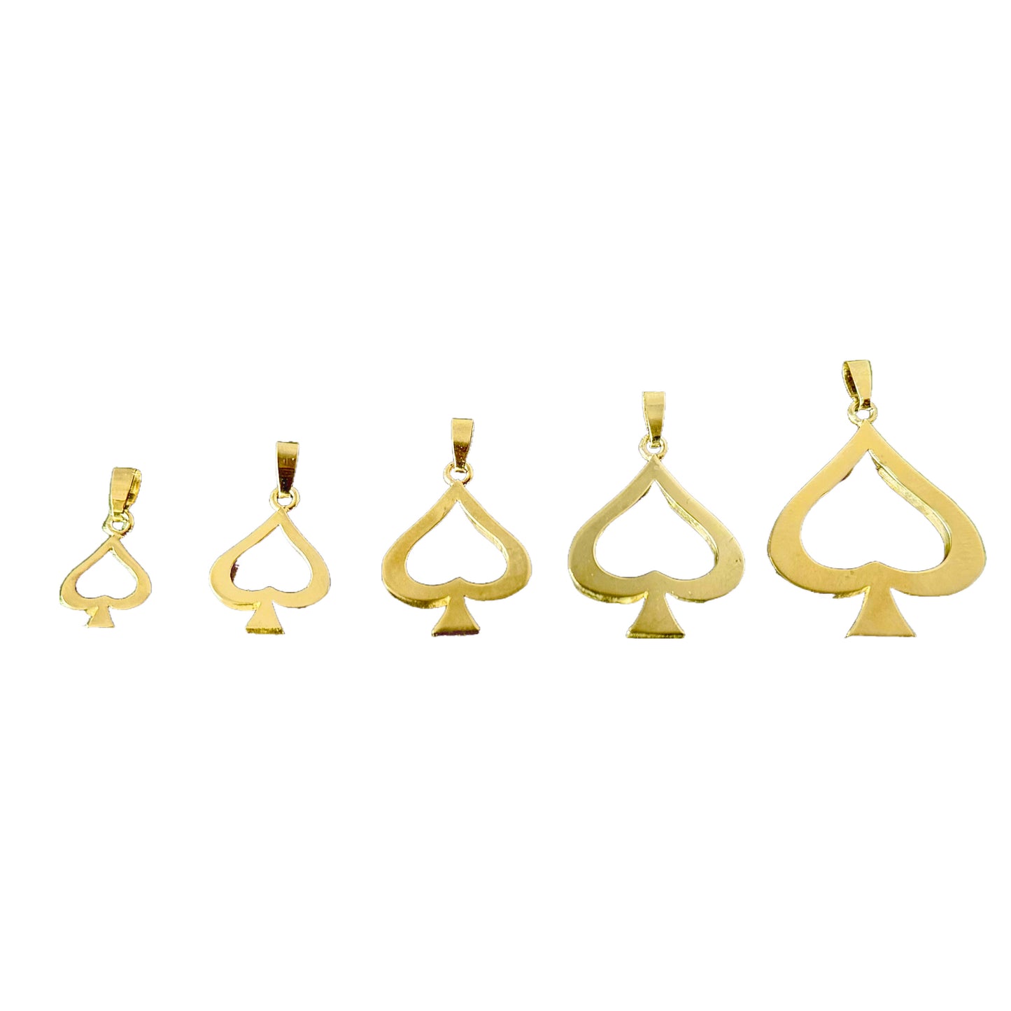 Open Spades GOLD pendant