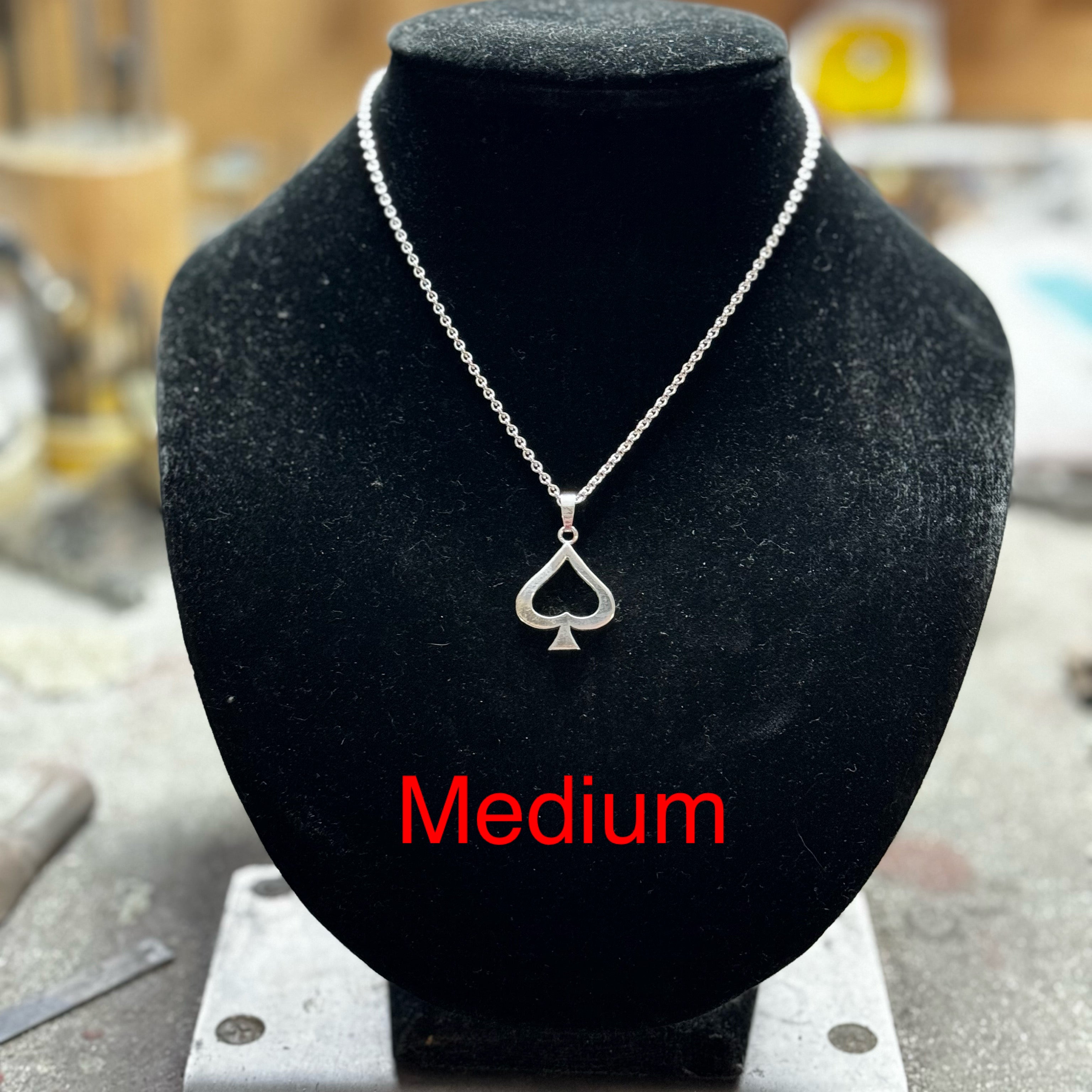 Open Spades pendant