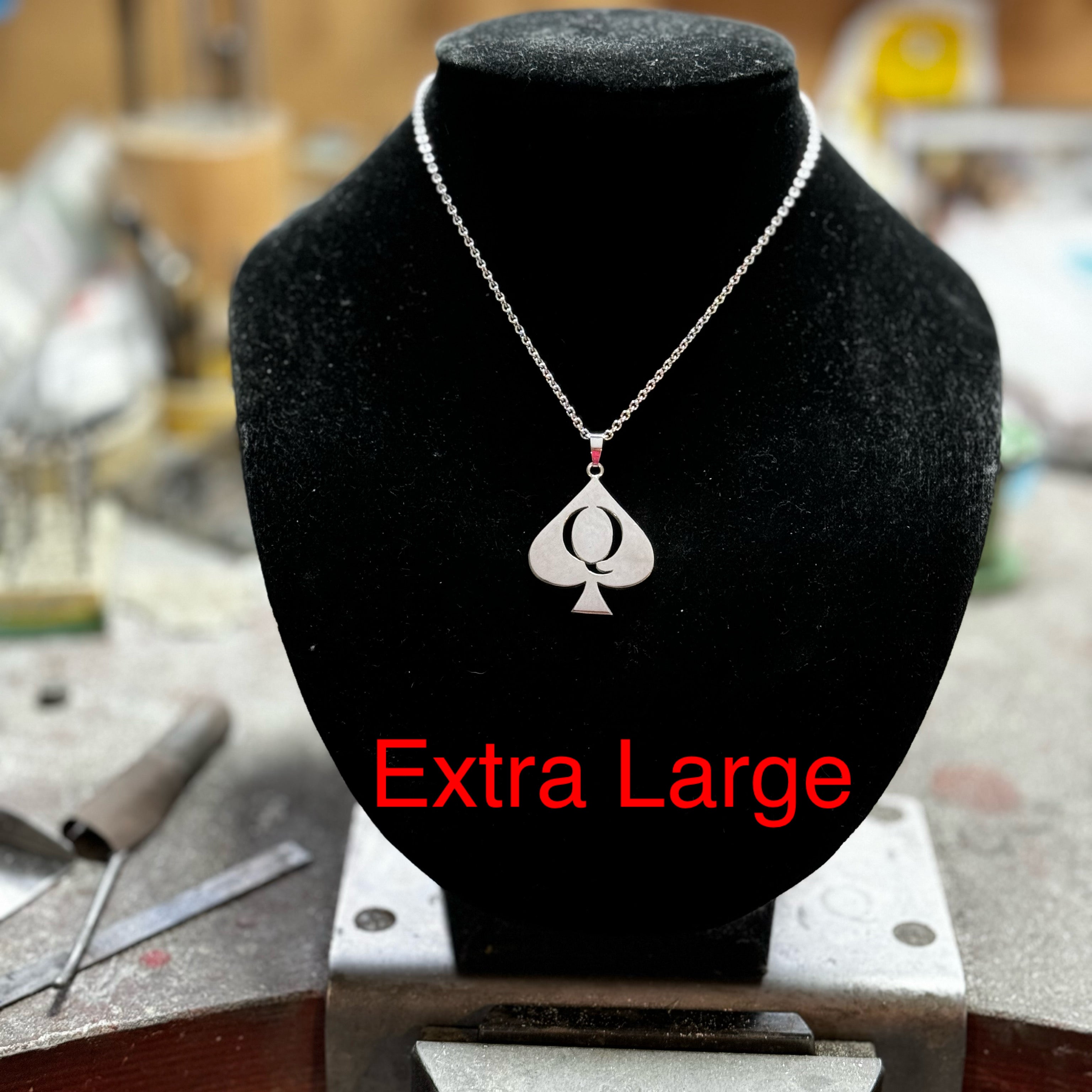 Queen of Spades pendant
