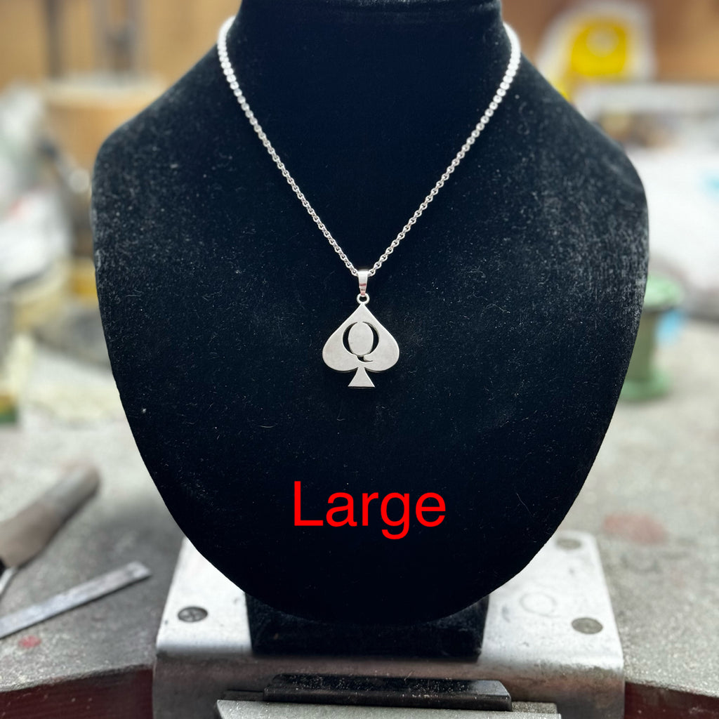 Queen of Spades pendant