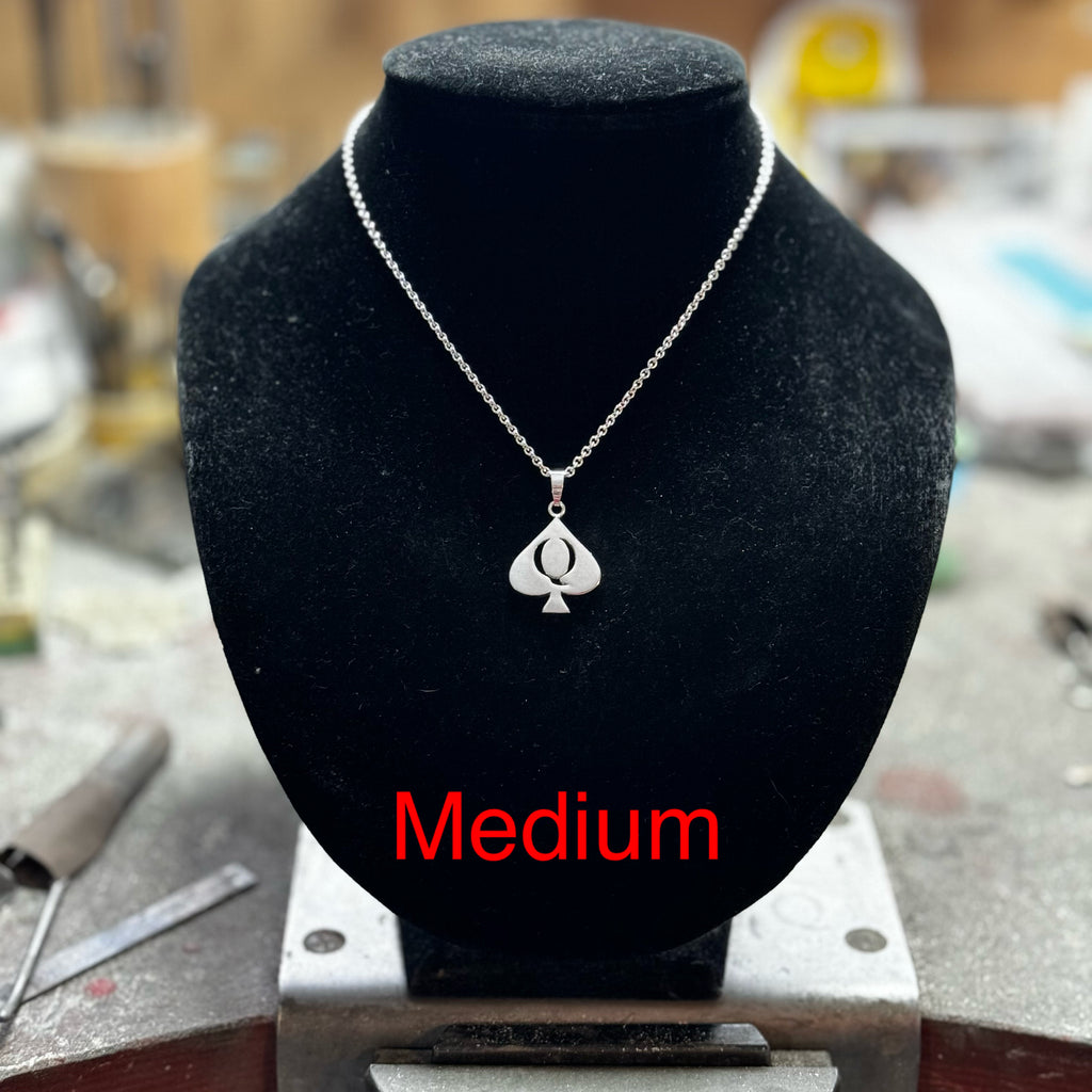 Queen of Spades pendant