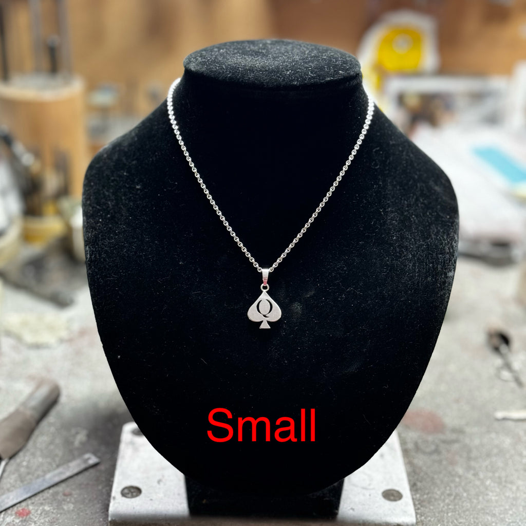 Queen of Spades pendant