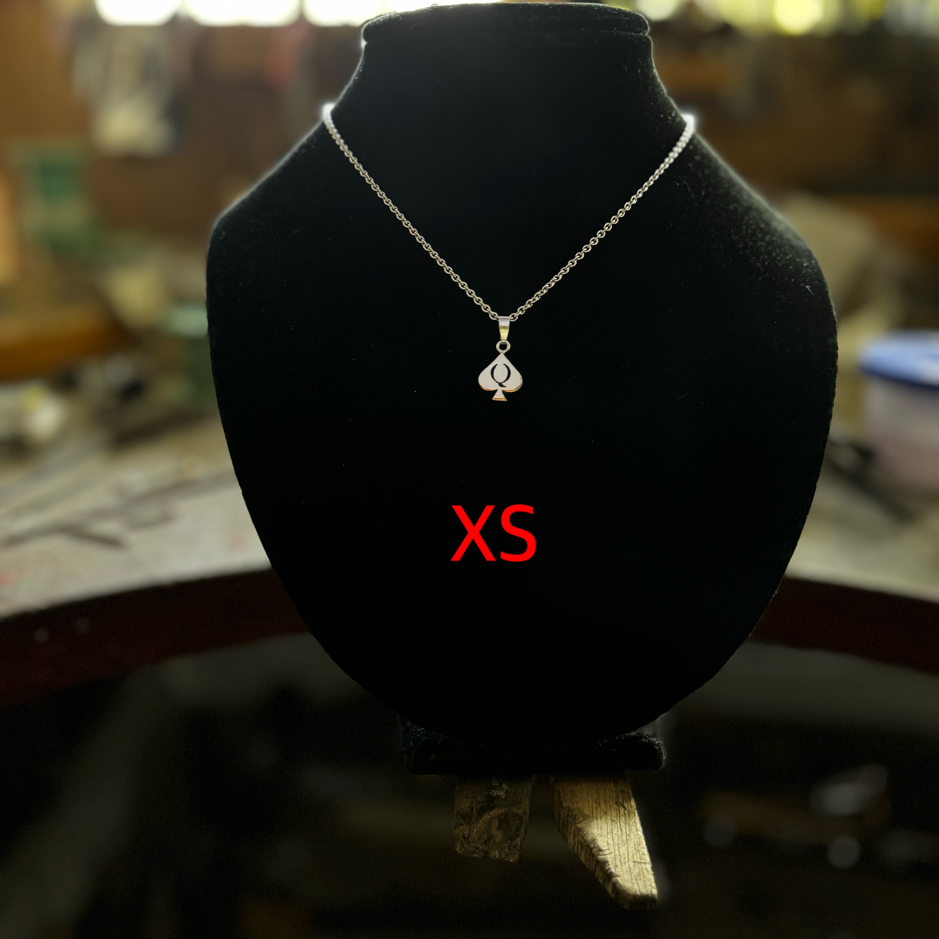 Queen of Spades pendant
