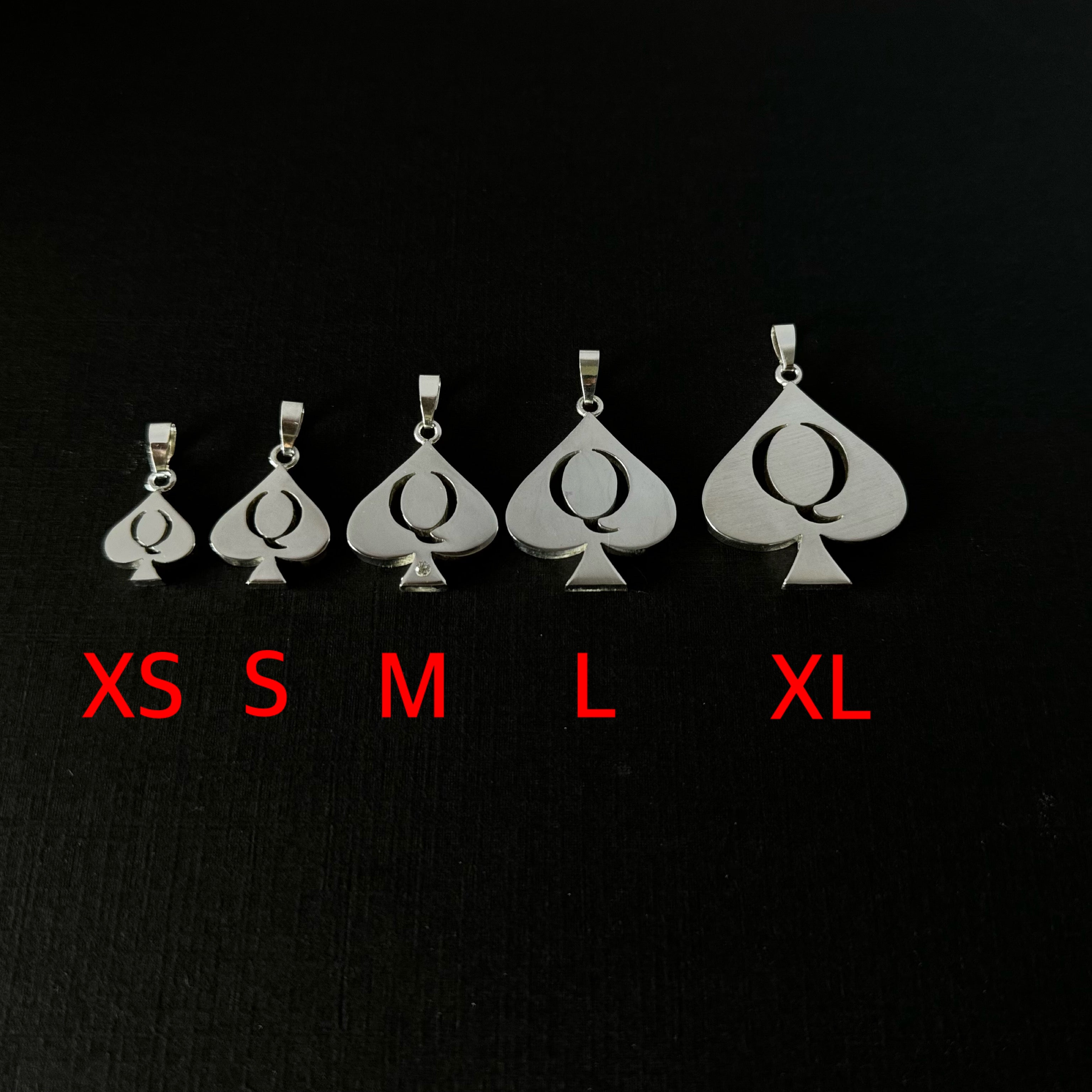 Queen of Spades pendant